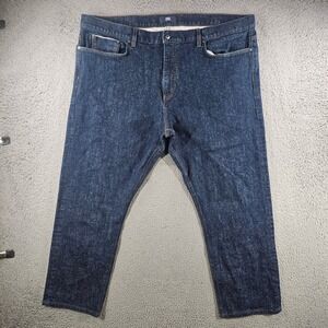 SPOKE Mens Selvedge Denim Jeans Dark Indigo Neppy Build C Waist 44 x 28 Inseam